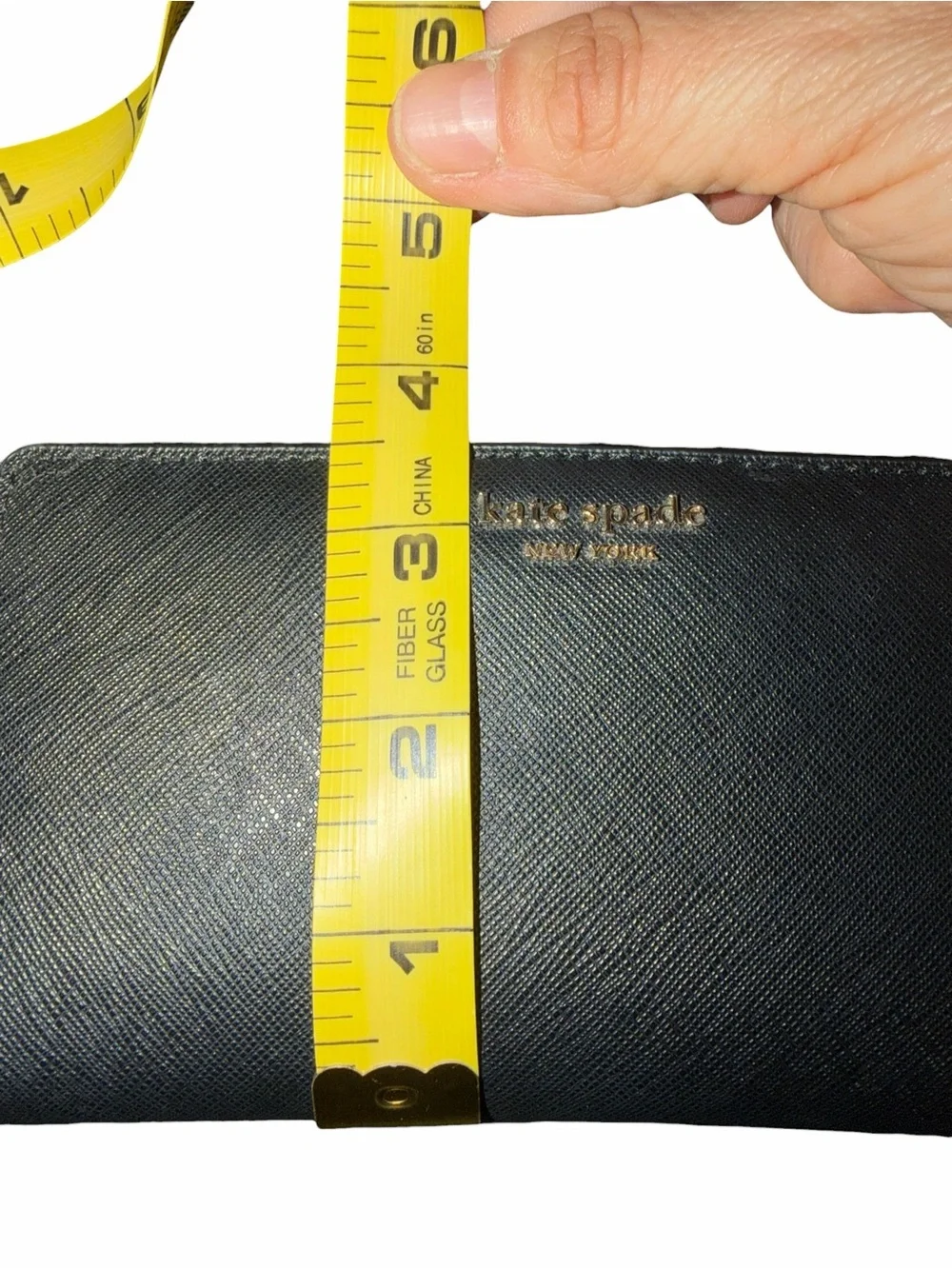 Michael Kors black Saffiano Zip Around Wallet